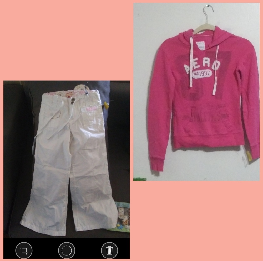 Girls Pants 8 & Aeropostle hoodie